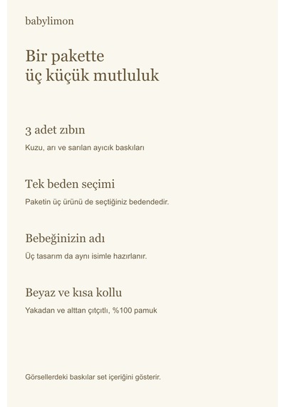 Babylimon İsme Özel 3 Lü Bebek Zıbın Seti Halamın Minik Sevgisi Kısa Kollu Beyaz %100 Pamuk Beyaz - 928512060 Beyaz Babylimon İsme Özel 3 Lü Bebek Zıbın Seti Halamın Minik Sevgisi Kısa Kollu Beyaz %100 Pamuk Beyaz - 928512060 Beyaz