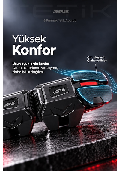 Mekanik 6 Parmak Pubg Mobile Tetik Ateş Nişan Tuşu Telefon Mobil Oyun Cod Oyuncu Aparatı Düğme Butonu