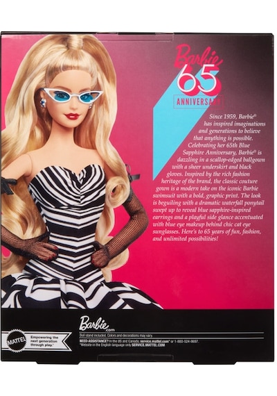 Barbie 65.Yıl Özel Koleksiyon Bebeği - Sarışın HRM58