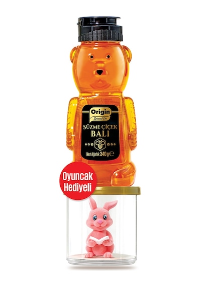 3 Adet Origin Ayıcık Süzme Çiçek Balı 340 G