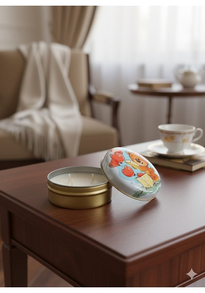 Boho Bloom Gül & Yasemin Kokulu El Yapımı Soya Mumu Happy Blaze Candle Çok Renkli