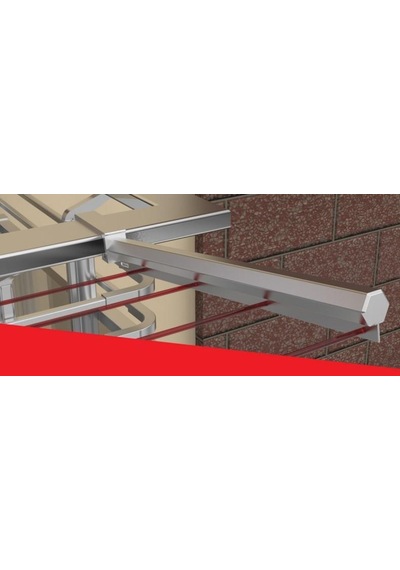 Koral Profil Alüminyum Balkon Çamaşır Kurutmalığı 60x25 60'lı Set