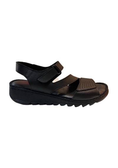 Neon Akm-088 Kadın Siyah Hakiki Deri Sandalet - 36 Siyah
