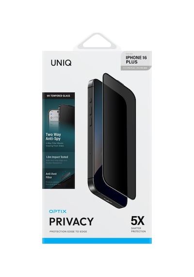 Apple Uyumlu iPhone   16 Plus Hayalet Ekran Koruyucu Cam Optix Oleofobik Teknolojisi