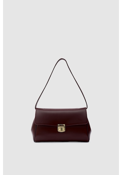 Lauren City Baget Çanta Bordo Bordo
