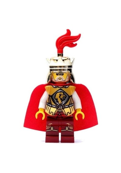 Castle: Kingdoms: Aslan Kral- Lion King Orjinal Minifigür Cas441