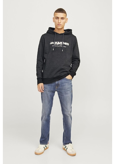 Jack & Jones Jjalvıs Sweat Hood Siyah12256848 001