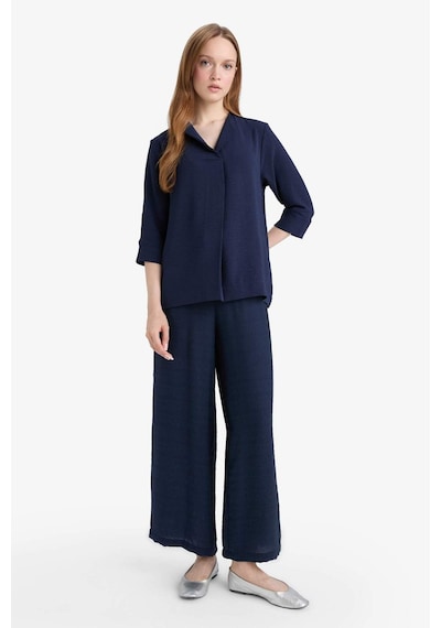 Defacto Relax Fit Geniş Paça Kapri G1552ax25hsnv243 Lacivert