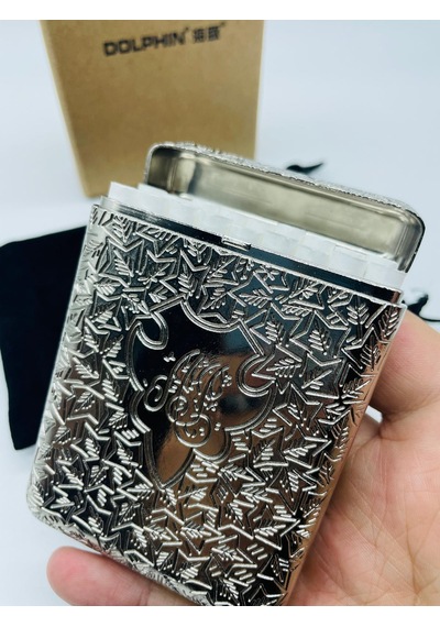 İşlemeli Metal Tabaka Silver Retro Tasarım Lüks Kalite 18'lı Kılıf