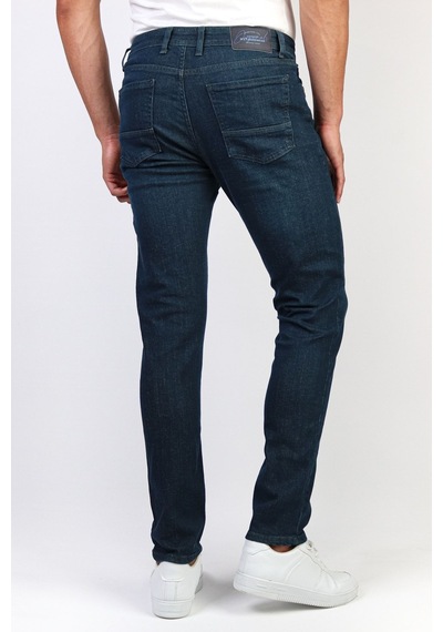 Erkek Slim Fit Dark Green Taşlamalı Jean Pantolon Hlthe1949 (492005704)