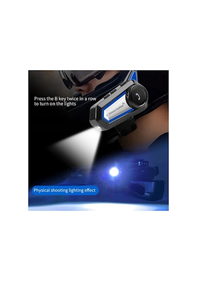 Vothoon Bt31 Kask Kulaklık Bluetooth 5.0 Motosiklet Interkom Su Geçirmez Kablosuz Kulaklık