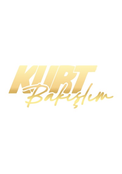 Kurt Bakışlım Araba Sticker 17x17 Cm Gold