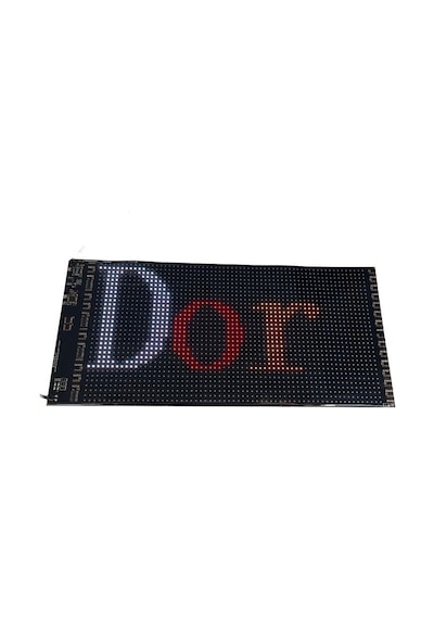Bluetooth Lu Telefon Kontrollü 32x64 Flexible Matrix Led Ekran 5-12v 360 200 Mm Renkli