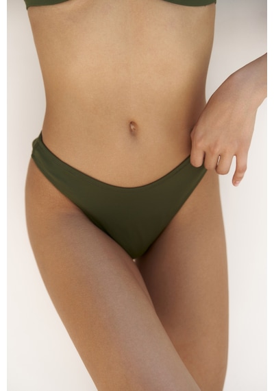 Mai Collection Mai Studios Co. Bintang Düz Kesim Haki Bikini Altı Haki