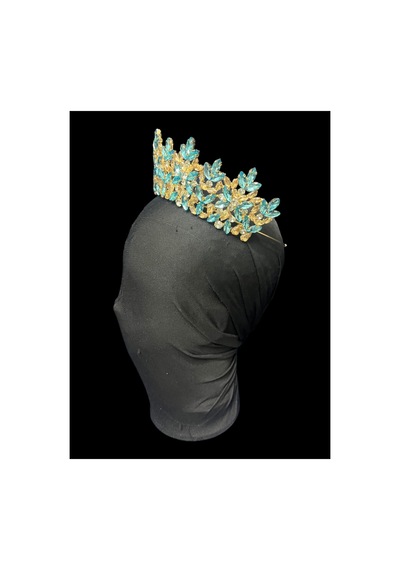 Golden Night Crown-gelin,kına,nişan,söz,after,bride,party Taç Açık Mavi - 889679471 Açık Mavi
