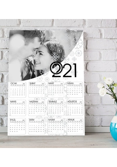 Kişiye Özel Fotoğraflı 2021 Duvar Takvimi - 1