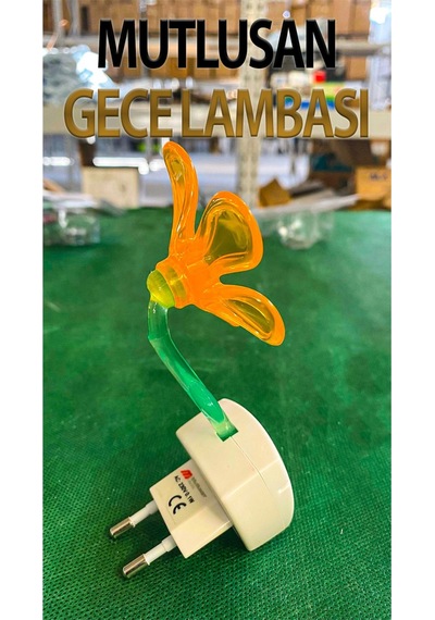 Led Li Kendinden Fişli Gece Lambası 1 Watt Turuncu