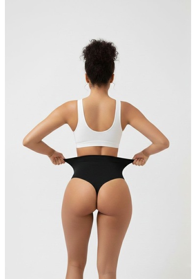 Fit Women String Korse Göbek Ve Bel Seamless String Korse 1011 Siyah