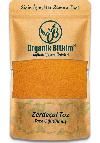 Organik Bitkim Zerdeçal Toz (Öğütülmüş) 250 G