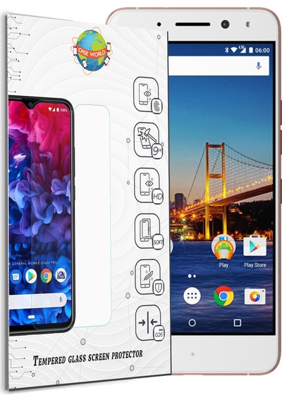General Mobile GM5 Plus ile Uyumlu Temperli Ekran Koruyucu Kırılmaz Cam