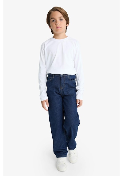 Defacto Koyu Mavi Erkek Çocuk Jean Pantolon F2258a8/nm34 KOYU MAVİ