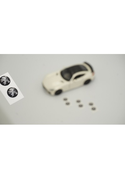 Peugeot Uyumlu Logo Jant Torpido Direksiyon 9Mm Damla Sticker Logo Seti