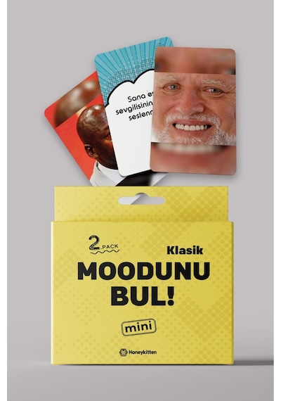 Moodunu Bul Mini Klasik Kart Oyunu 2. Paket 45 Adet Kart