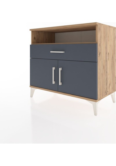 Hyperion Şifonyer Tek Raflı Tek Çekmeceli 2 Kapaklı 88x44x80 ... Çam Hyperion Şifonyer Tek Raflı Tek Çekmeceli 2 Kapaklı 88x44x80 ... Çam