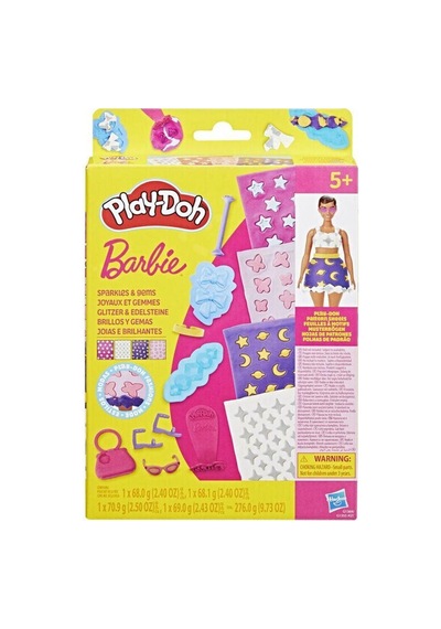 G1355 Play-doh Barbie Designer Desen Paketi Hamur Oyun Seti +3 Yaş Çok Renkli