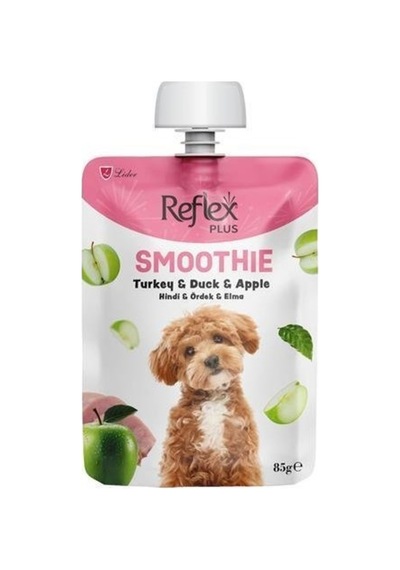 Plus Smoothie Hindi Etli Ördekli Ve Elmalı Sıvı Köpek Ödülü 85gr X 3 Adet