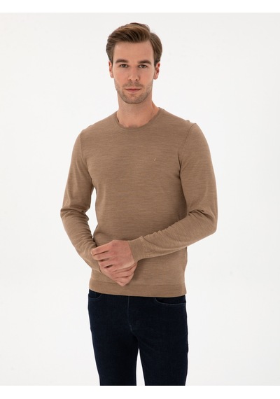 Cacharel Erkek Camel Kazak /triko 50315266-vr015 Kahverengi