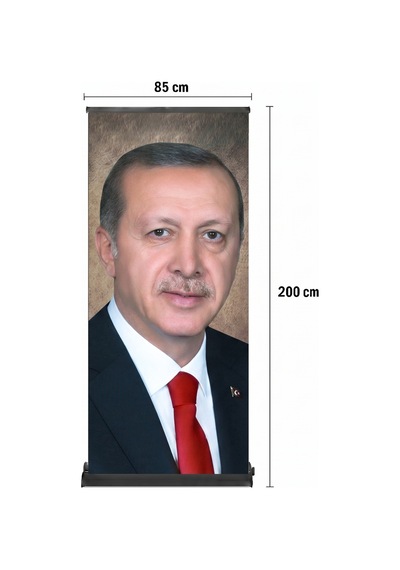 Cumhurbaşkanı Poster Baskılı Pro Roll Up Banner 85x200cm No:3 Diğer