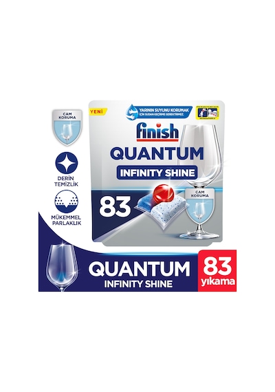 Finish Quantum Infinity Shine Bulaşık Makinesi Deterjanı Kapsül Tablet 83 Adet