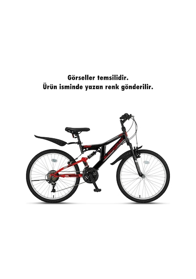 Ümit Bisiklet 2429 Blackmount V 24 İnç 21 Vites Dağ Bislikleti Siyah-sarı