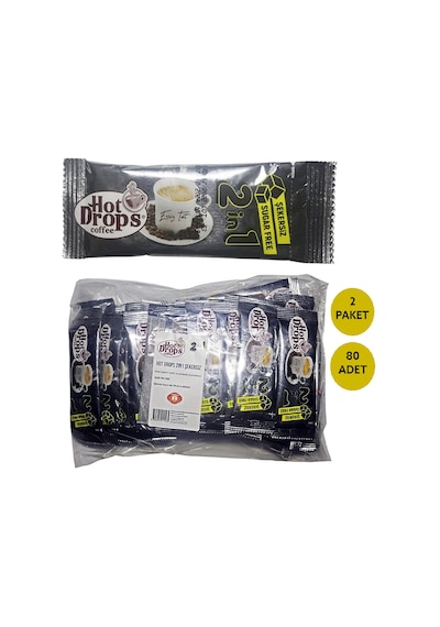 Hot Drops 2si1 Arada Sütlü Otobüs İkramlık Hazır Kahve Hazır 80 x 5 G