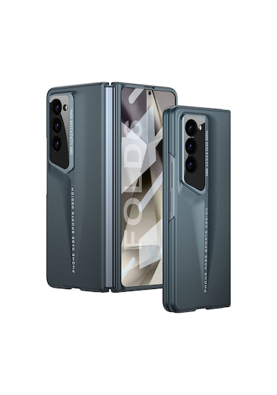 Samsung Galaxy Uyumlu Z Fold 6 Kılıf Ultra İnce Kamera Korumalı Sert Rubber Procase Kapak Yeşil