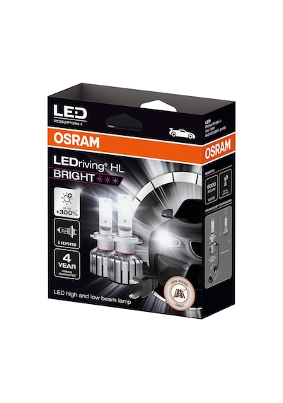 Osram H7 Led Xenon %300 Bright 4 Yıl Garantili 19w-12v