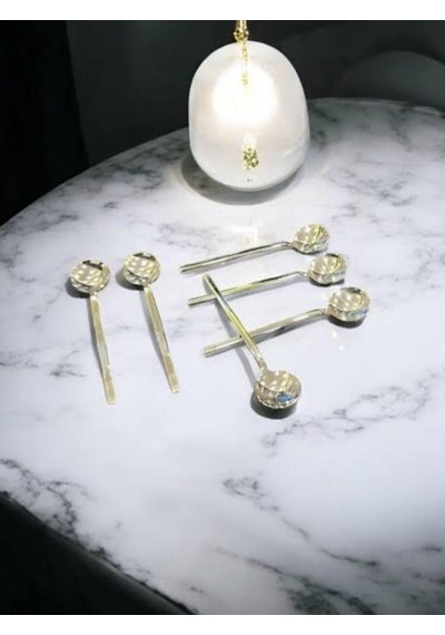 Tiamo Rio Sade Paslanmaz Çelik Çay Kaşığı 6 Lı Set Zamansız Şıklık Paslanmaz Çelik