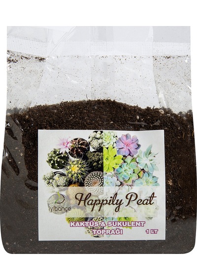 İyibahçe Happily Peat Kaktüs Sukulent Toprağı 1 L 5 Adet Diğer