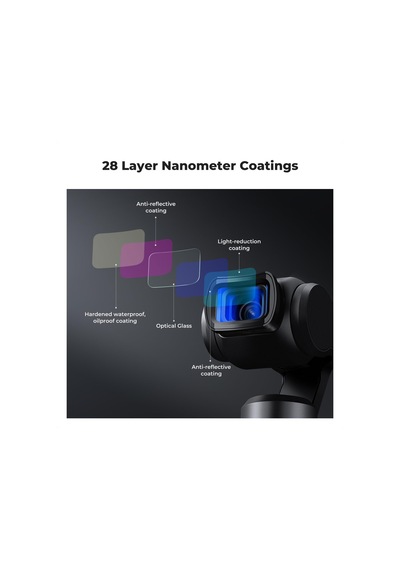 Djı Osmo Pocket 3, 10x Makro Lens +1.2x Anamorfik Lens+112 Geniş Açılı Lens +nd8 + Nd32+ Nd128 İçin 6'lı Paket Filtre, Optik Cam Manyetik Alaşım Çerçeve Diğer