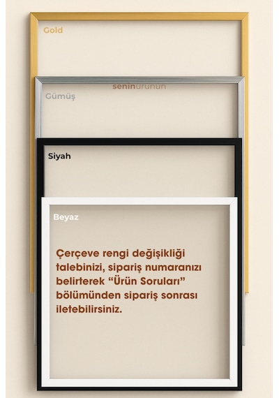 Sonbahar Zarafeti Modern Tablo - Gerçek Cama Baskı Gold Alüminyum Metal Çerçeveli 2'li