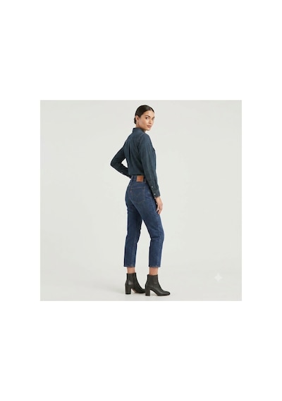 Levi's 501 Pamuklu Yüksek Bel Straight Fit Kısa Paça Jeans Kot Pantolon-yırtık Detaylı -0290 Lacivert Levi's 501 Pamuklu Yüksek Bel Straight Fit Kısa Paça Jeans Kot Pantolon-yırtık Detaylı -0290 Lacivert