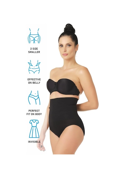 Siyah Mı Emay 2029 Masajlı Double Slip Korse Siyah