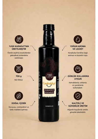 Canbakkal Doğal Karadut Pekmezi 700 G