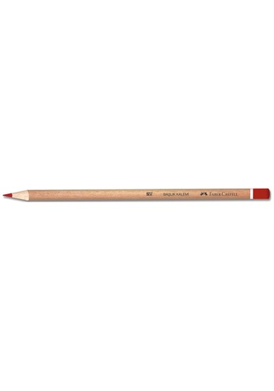 Faber-castell Başlık Kalemi Natural Kırmızı 1132419001 12 Li 1 Paket 12 Adet Kırmızı