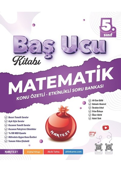 Nartest Yayınevi 5. Sınıf Matematik Baş Ucu Kitabı Maarif Modeli