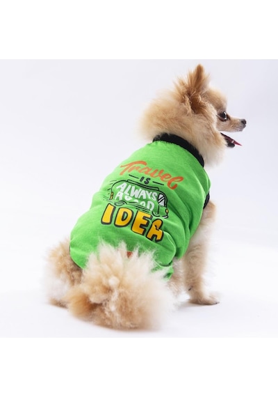 Pawstar Yeşil Travel Kedi Köpek Tişörtü Kıyafeti