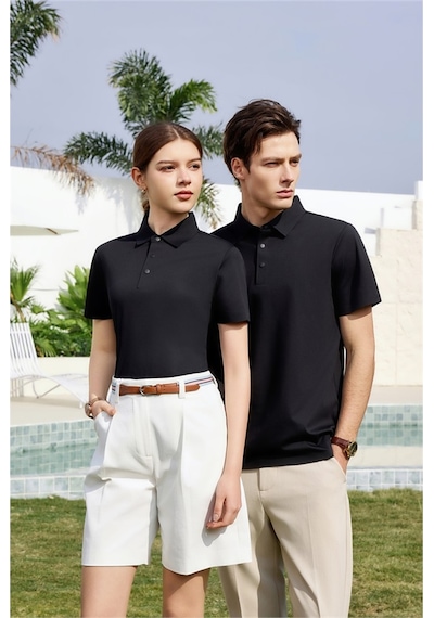 New Performance Premium Polo T-shirt %65,1 Pamuk %34,9 Polyester Siyah