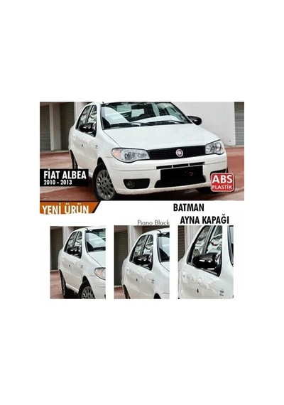 Fiat Albea 2010-2013 Batman Yarasa Ayna Kapağı Piano Black Abs Pl
