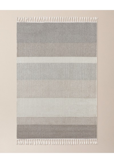 Madame Coco Andray Saçaklı Halı - Gri - 200x300 Cm 8684427028674 Gri 200 X 300 Gri